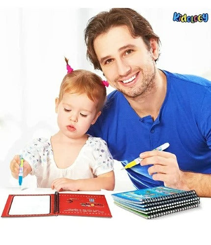 Magic Water Coloring Book for Kids – Reusable Drawing Book
