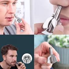 Mini Portable Stainless Steel Nose Hair Trimmer – Manual Precision Grooming Tool for Safe & Easy Trimming