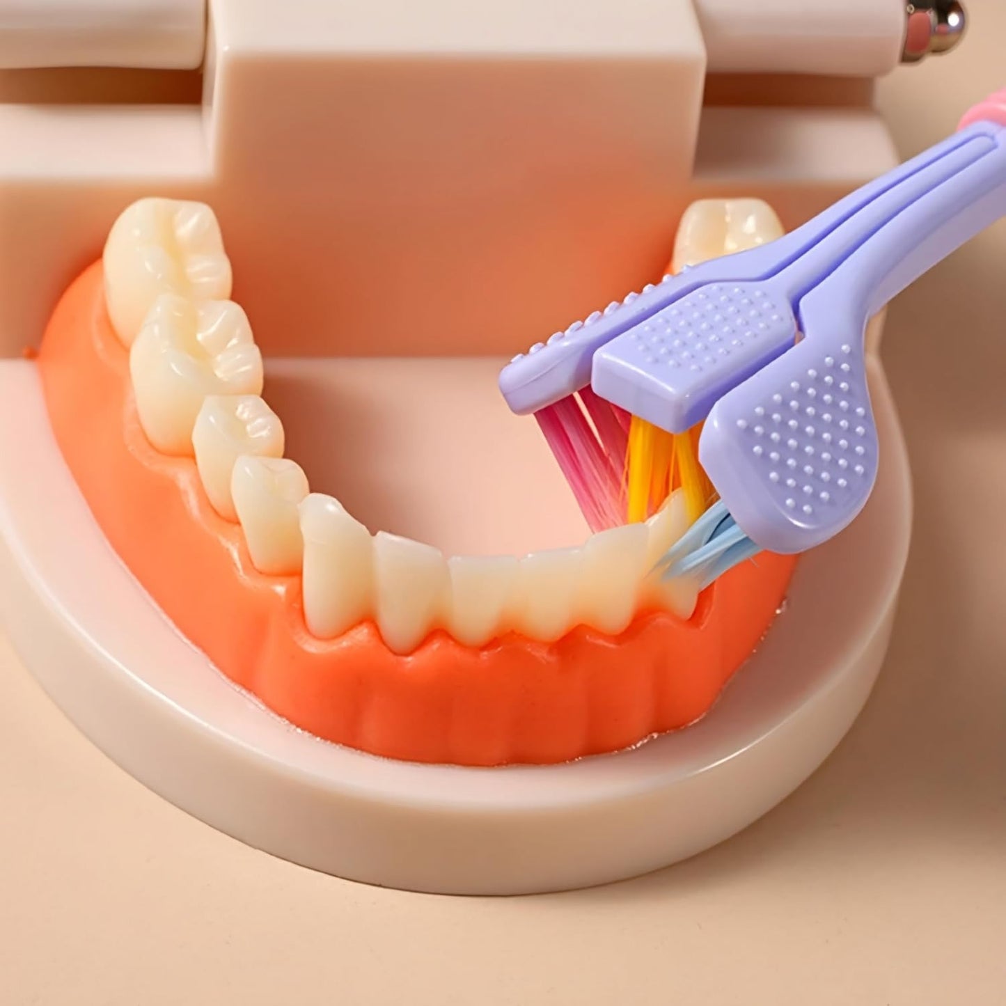 Three-Sided Ultra Soft Bristle Toothbrush – 360° Deep Cleaning Oral Care Brush for Adults & Kids (Pack of 2)