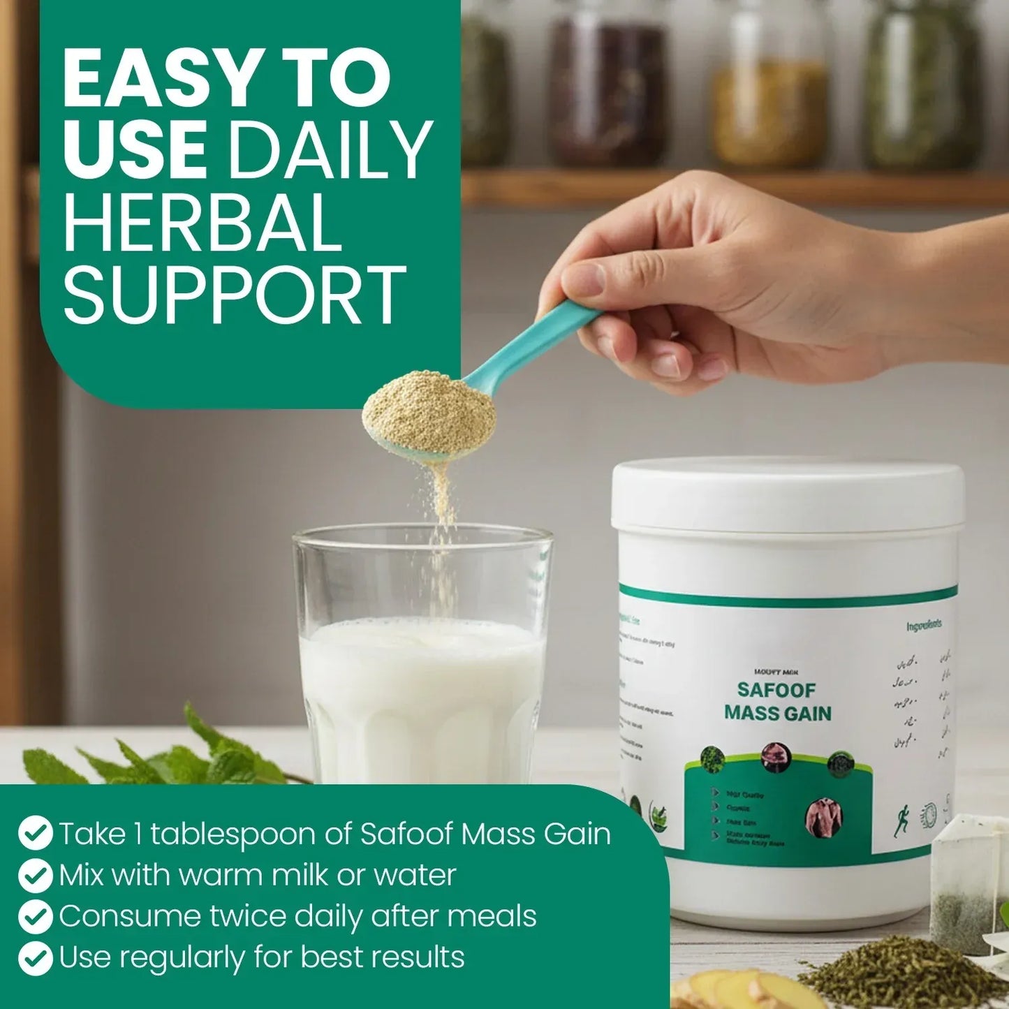 Safoof Herbal Weight Gain Powder