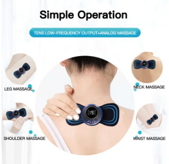 Mini Body Massager Pulse Neck Pain Relief EMS Butterfly Body Massager Men & Women