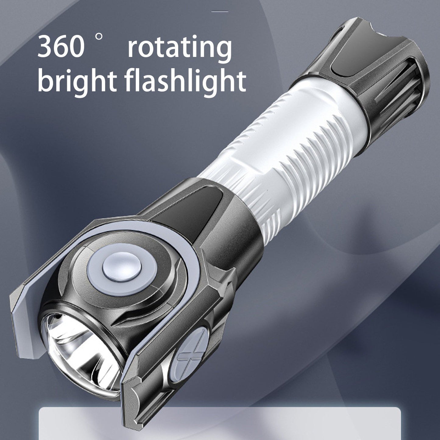 360° Rotating Rechargeable LED Flashlight