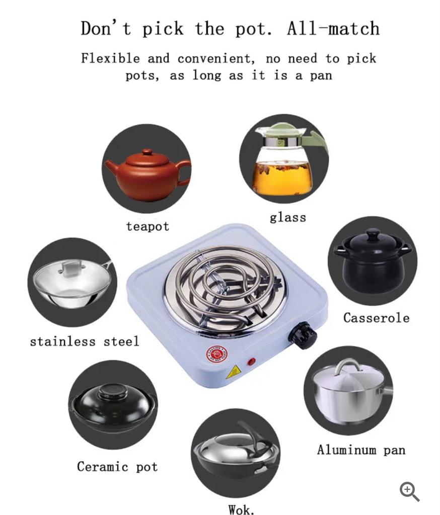 Electric Hot Plate Stove – Single Burner