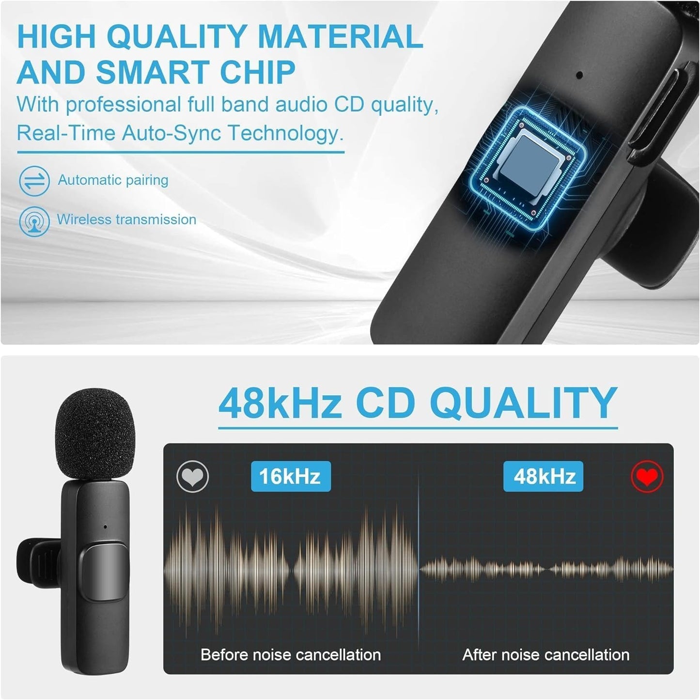 K9 Wireless Lavalier Microphone