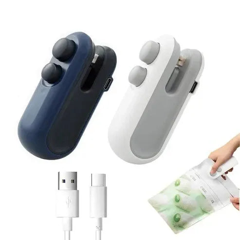 Portable Rechargeable Mini Bag Sealer – Handheld Heat Sealing Machine for Food Storage & Plastic Bags