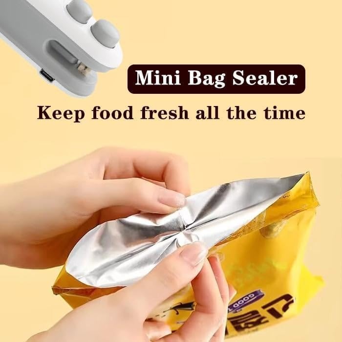 Portable Rechargeable Mini Bag Sealer – Handheld Heat Sealing Machine for Food Storage & Plastic Bags