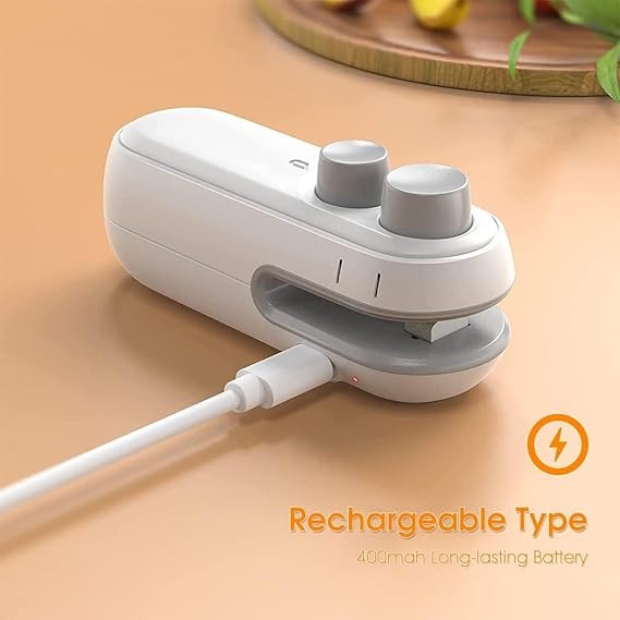 Portable Rechargeable Mini Bag Sealer – Handheld Heat Sealing Machine for Food Storage & Plastic Bags