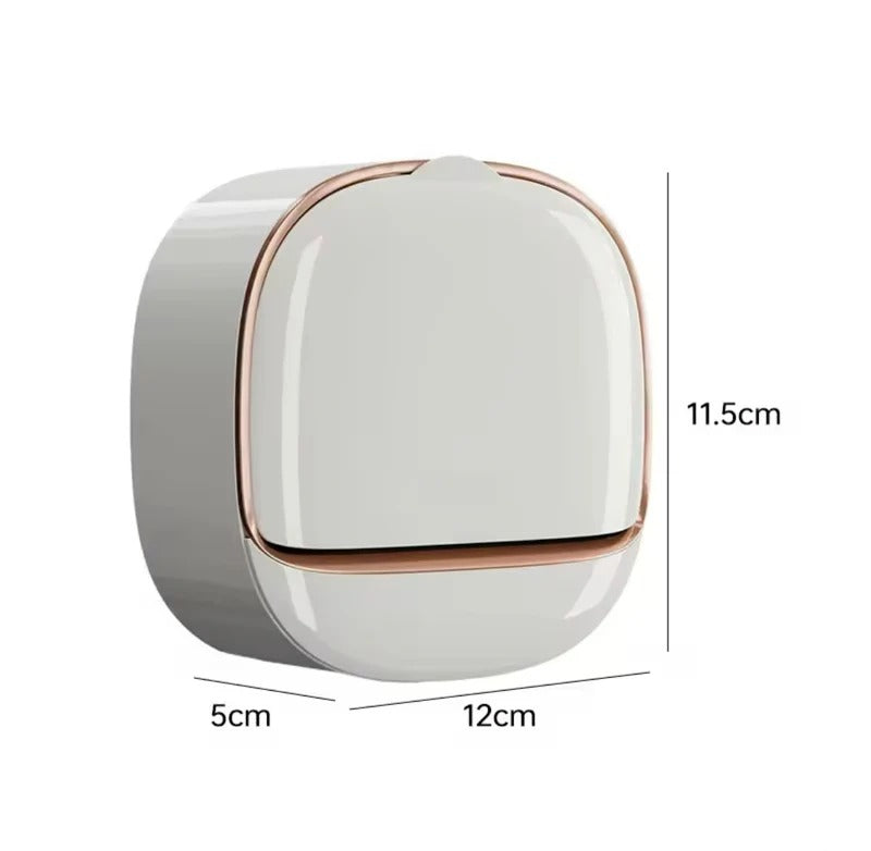 Wall Mounted Soap Holder with Drain Tray – Waterproof Self-Draining Soap Dish for Bathroom & Kitchen (Random Color)