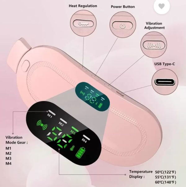 Portable Menstrual Heating Pad Belt – Period Pain Relief Massager