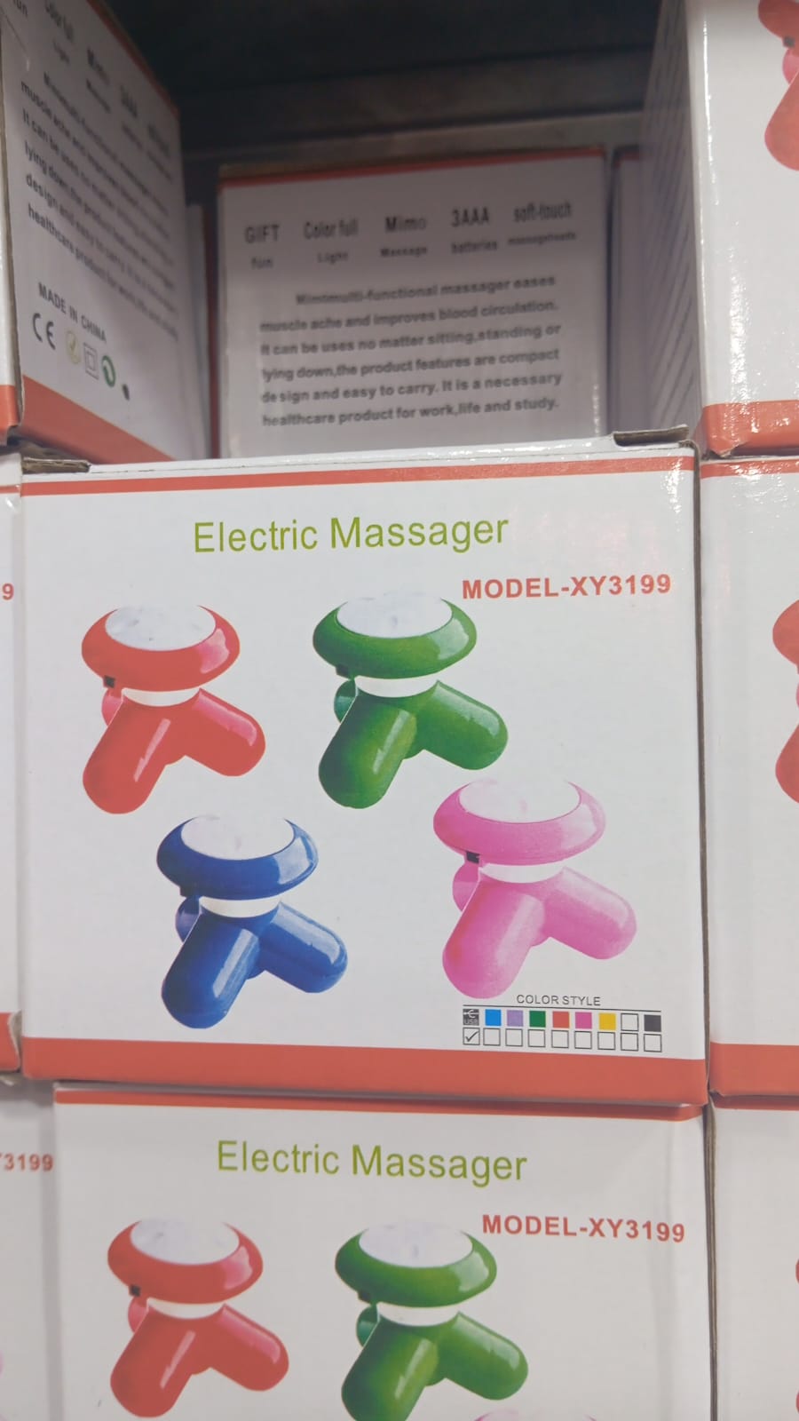 Mimo Mini Electric Full Body Massager XY-3199 – Portable Vibrating Massage Tool for Relaxation & Muscle Comfort