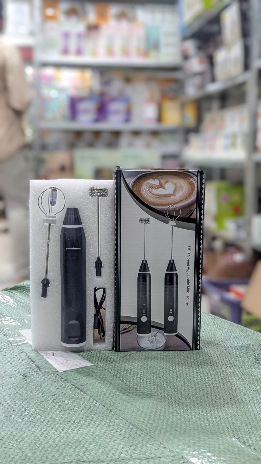 2-in-1 Rechargeable Milk Frother & Coffee Beater