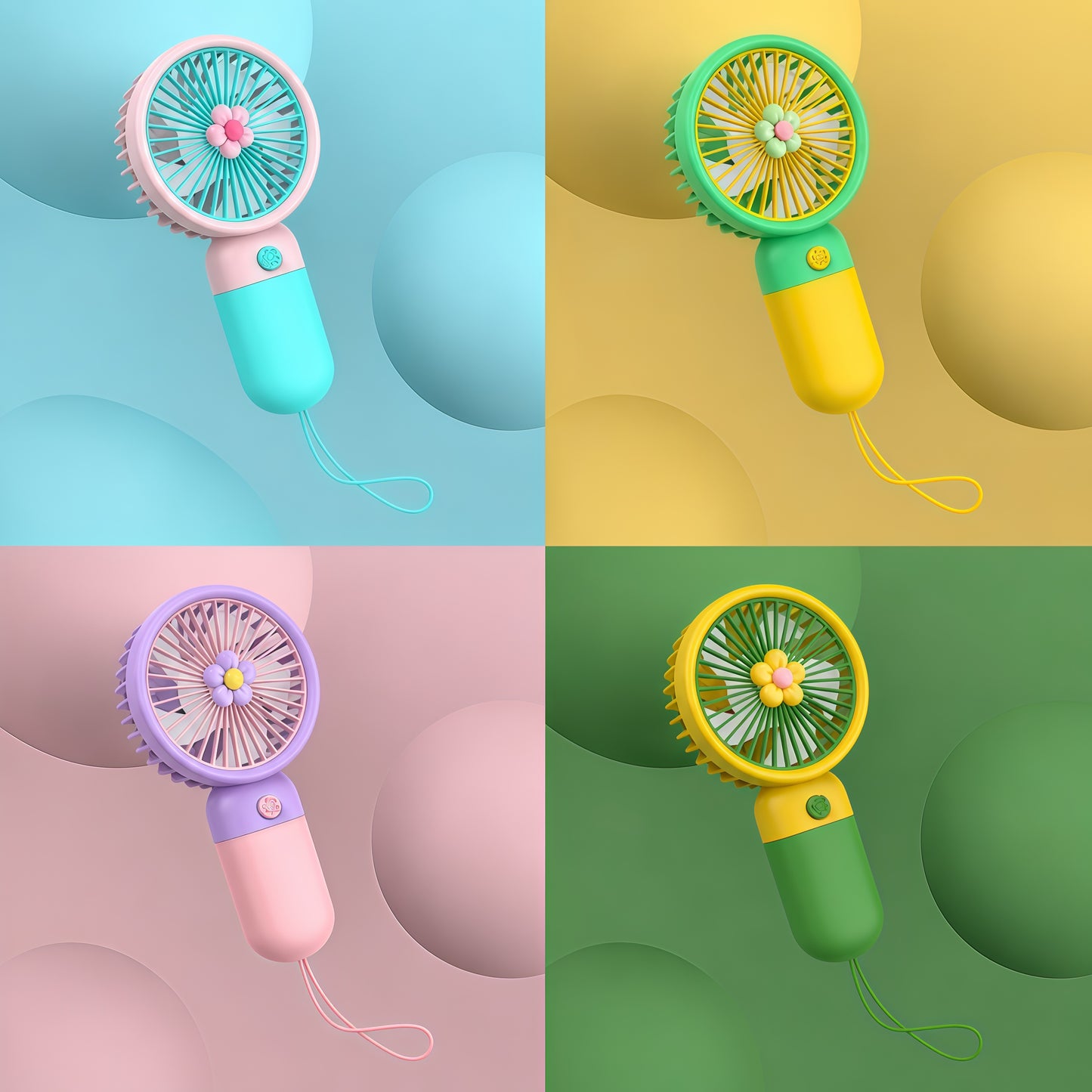 Portable Mini Rechargeable Fan with Desktop Stand