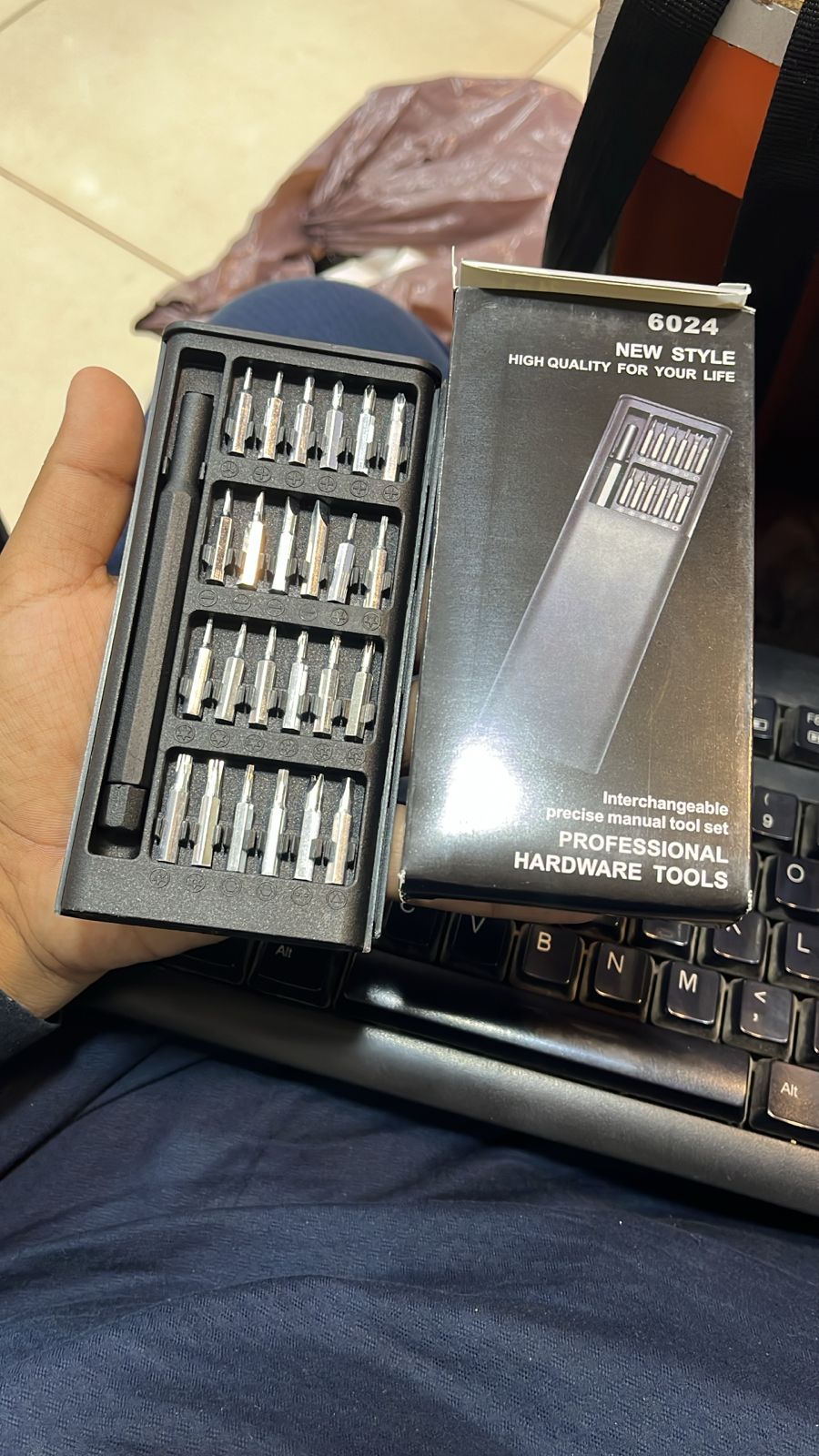 24-in-1 Precision Screwdriver Bit Set – Magnetic Repair Kit