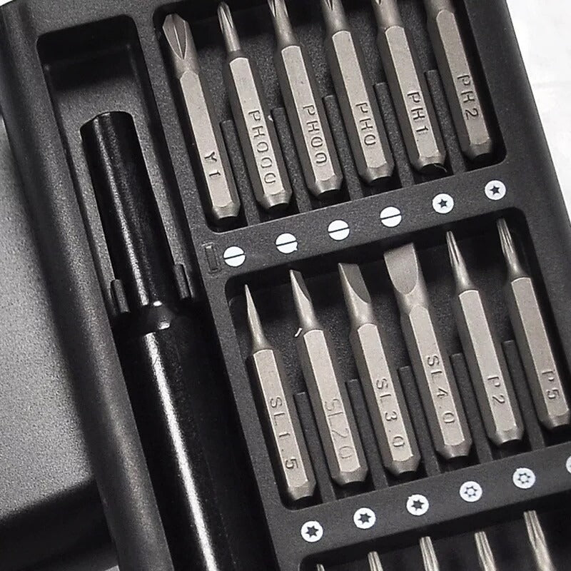 24-in-1 Precision Screwdriver Bit Set – Magnetic Repair Kit